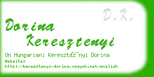 dorina keresztenyi business card